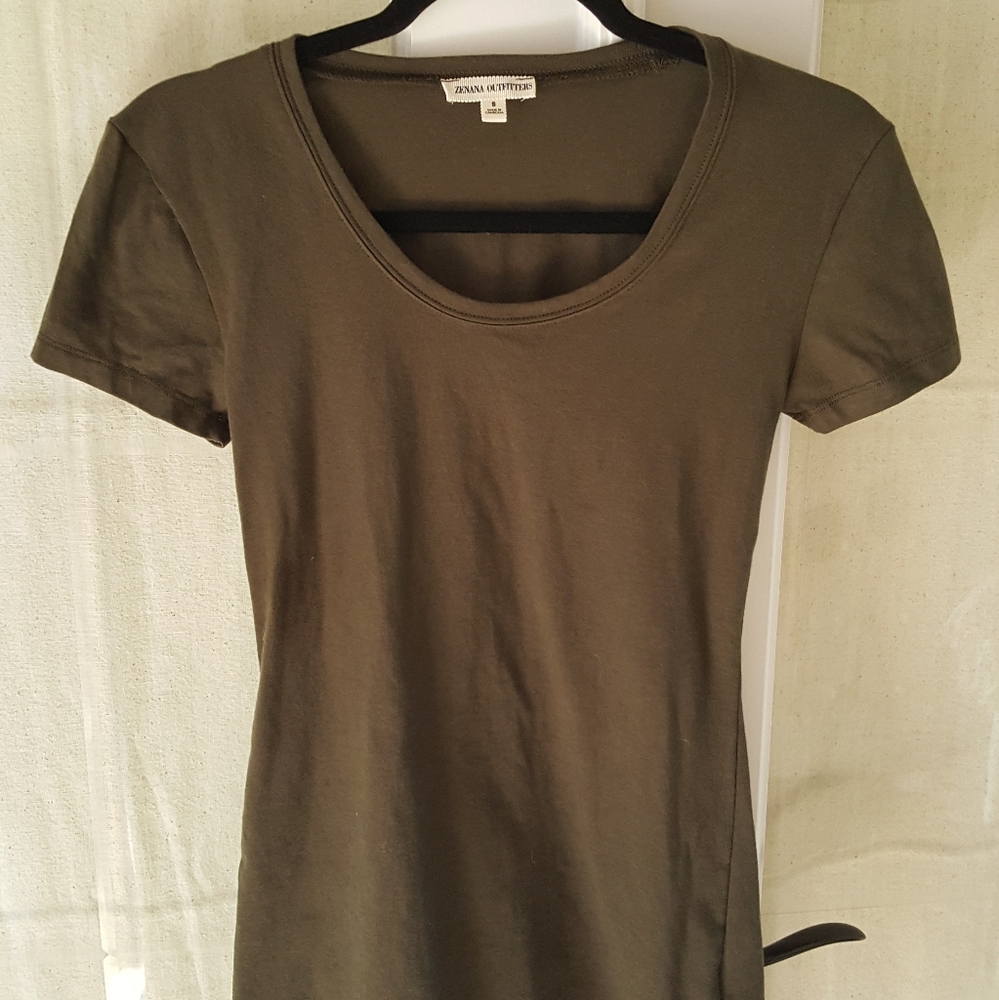 Military green t-shirt